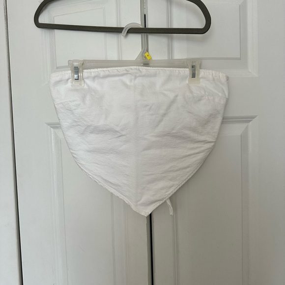 Zara Tops Zara Denim White Bandana Top Poshmark